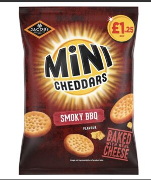 Mini cheddars smoky bbq 90g