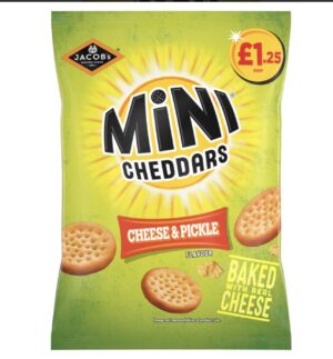 Mini cheddars cheese &pickle flavour