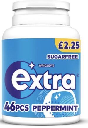 Extra Peppermint Sugarfree Chewing Gum Bottle £2.25 PMP 46 Pieces