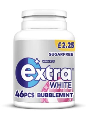 Extra White Bubblemint Sugarfree Chewing Gum Bottle £2.25 PMP 46 Pieces