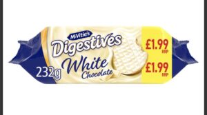 McVitie's Digestives White Chocolate 232g