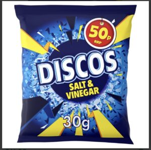 Discos Salt & Vinegar Crisps 34g