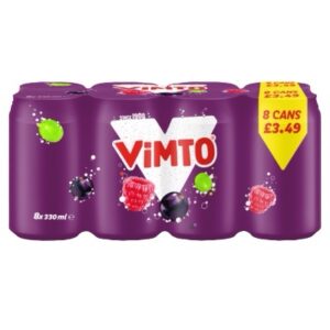 Vimto Fizzy 8 pack 330 Ml Cans