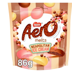 Aero melts neopolitan ice cream flavour