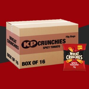 WHEAT CRUNCHIES SPICY TOMATO 16 x 70G FULL BOX (PM1.25)