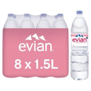 Evian Still Natural Mineral Water 8 x 1.5L