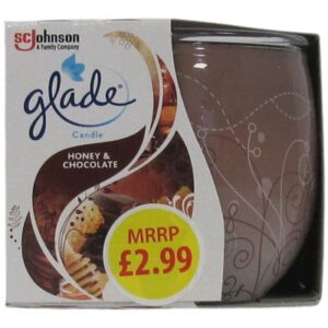 Glade Candle Honey & Chocolate PM £2.99