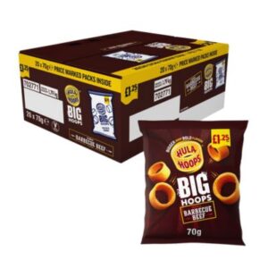 Hula Hoops Big Hoops BBQ Beef Crisps 20 x 70g