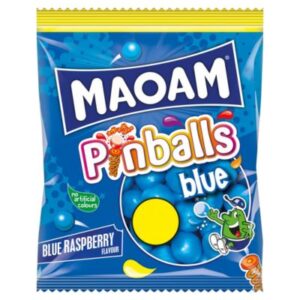 Maoam Pinballs Blue Raspberry Flavour 140g