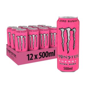 Monster Energy Drink Ultra Rosa Zero Sugar 12 x 500ml