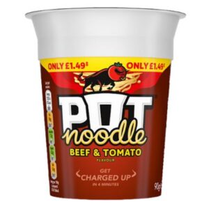 Pot Noodle Standard Pot Beef & Tomato 12 X 90 g