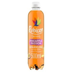 Rubicon Spring Pineapple Passion Flavoured Sparkling Spring Water 12 X 500ml