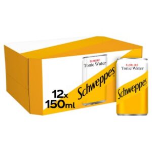 SCHWEPPES TONIC WATER SLIMLINE MINI CAN 12PK