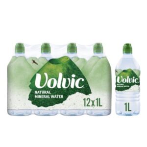 Volvic Natural Mineral Water 12 x 1L