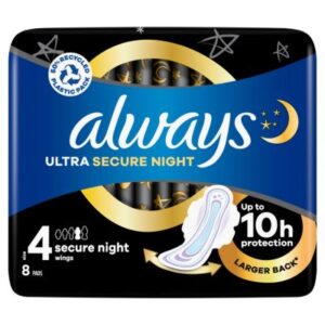 Always Ultra Secure Night Wings 8s