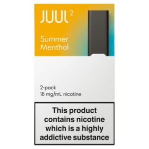 Juul 2 Summer Menthol Pods 18mg Full Box (8 x 2 pods)