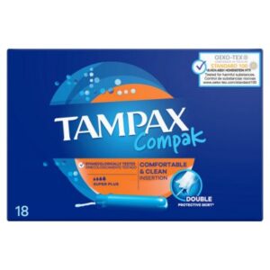 Tampax Compak Super Plus Applicator Tampons 18S