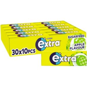 Image of Extra Apple Flavour Sugarfree Chewing Gum 30 x 10 pack.