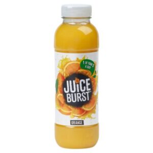 Juice Burst Orange Juice 12 x 400ml case for sale at Goldenacre Minimarket, Edinburgh.