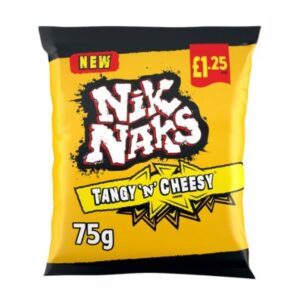 Nik Naks Tangy 'N' Cheesy Crisps 20 x 75g – Buy online at Goldenacre Minimarket Edinburgh.