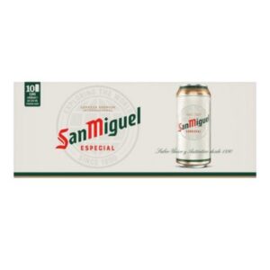 10-pack San Miguel Especial Premium Lager 440ml cans – Buy online from Goldenacre Minimarket Edinburgh