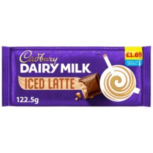 Cadbury Dairy Milk Iced Latte Chocolate Bar 122.5g – latte flavour, biscuit pieces