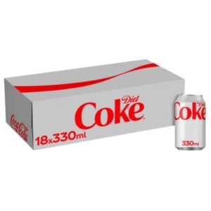 Diet Coke 18 x 330ml Full Case – Zero Sugar Party Pack with Fast Dispatch from Goldenacre Minimarket Edinburgh