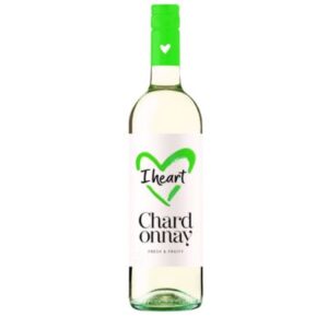 I Heart Chardonnay 75cl bottle – fresh and fruity white wine ideal for summer parties and celebrations.