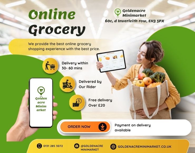 Goldenacre Minimart online grocery delivery service in Edinburgh – top-rated same-day dispatch