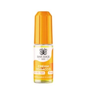 Bar Juice 5000 Cream Tobacco 20mg Nic Salt 10ml – rich tobacco e-liquid refill bottle, Edinburgh same-day delivery.