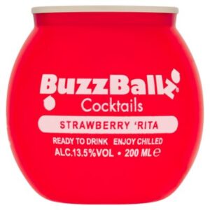BuzzBallz Strawberry 'Rita Cocktail 200ml – Ready to drink fruity margarita in Edinburgh – Buy online from Goldenacre Minimarket