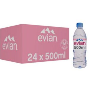 Evian Still Natural Mineral Water 24 x 50cl – Full Case Water Pack – Buy Online at Goldenacre Minimarket.