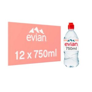Evian Still Water with Sports Cap 12 x 750ml