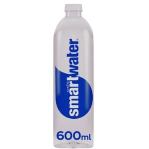 Glacéau Smartwater Still 24 x 600ml – Vapour Distilled Water with Electrolytes Bulk Pack
