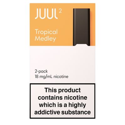 Juul2 Pods Tropical Medley 18Mg 2PK available online at Goldenacre Minimarket Edinburgh