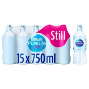 Nestle Pure Life Still Spring Water Sports Cap 15 x 750ml pack – Best bottled water Edinburgh.