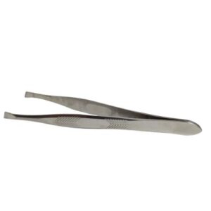 Single piece tweezers, silver, precision tool, small household item, "Little Things" brand.