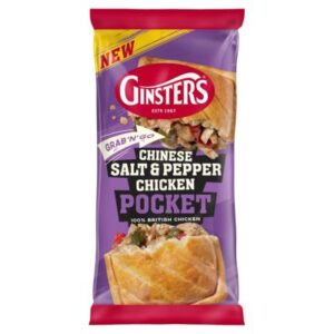 Ginsters Chinese Salt & Pepper Pocket 100g available online at Goldenacre Minimarket Edinburgh