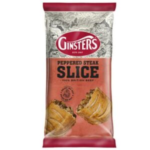 Ginsters Peppered Steak Slice 170g available online at Goldenacre Minimarket Edinburgh