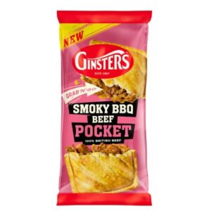 Ginsters Smoky BBQ Beef Pocket 100g available online at Goldenacre Minimarket Edinburgh