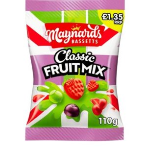Maynards Bassetts Classic Fruit Mix Jelly 110g available online at Goldenacre Minimarket Edinburgh