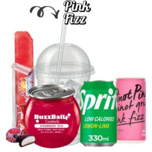 Pink Fizz Cocktail bundle available online at Goldenacre Minimarket Edinburgh