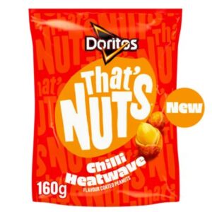 That’s Nuts Doritos Chilli Heatwave Sharing Coated Peanuts 160g available online at Goldenacre Minimarket Edinburgh
