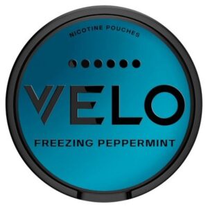 VELO Freezing Peppermint Nicotine Pouches 17mg available online at Goldenacre Minimarket Edinburgh