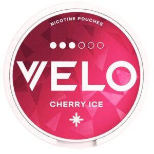 VELO Cherry Ice 10mg Nicotine Pouches available online at Goldenacre Minimarket Edinburgh