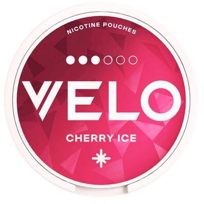 VELO Cherry Ice 10mg Nicotine Pouches available online at Goldenacre Minimarket Edinburgh