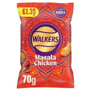 Walkers Masala Chicken Flavour Sharing Crisps 70g available online at Goldenacre Minimarket Edinburgh