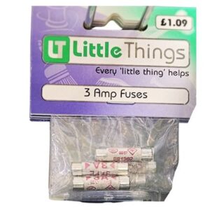 3 Amp Fuses Little Things available online at Goldenacre Minimarket Edinburgh