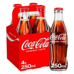 COCA COLA REGULAR GLASS 4PK