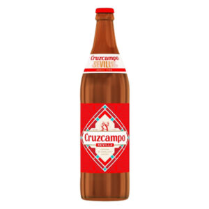 Cruzcampo Sevilla Lager Beer 4.4% ABV Bottle 660ml